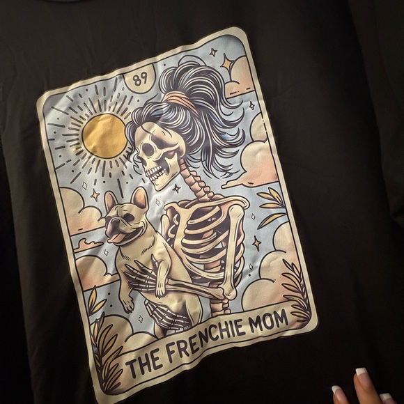 Women’s French Bulldog “The Frenchie Mom” Graphic Long-Sleeve T- Shirt XXL NEW - Picture 6 of 8